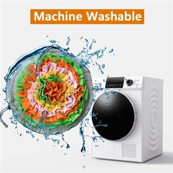 Snuffle Mat for Dogs, Interactive Foraging Puzzle Blanket, Nosework Feeding Bowl - Picture 7 of 8